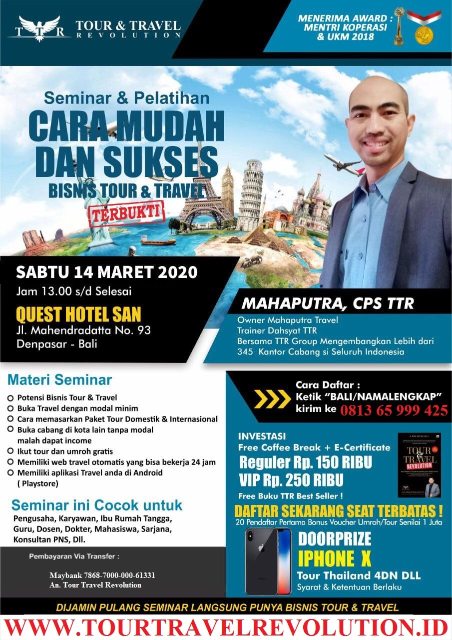 Seminar Tour Travel Revolution Bali
