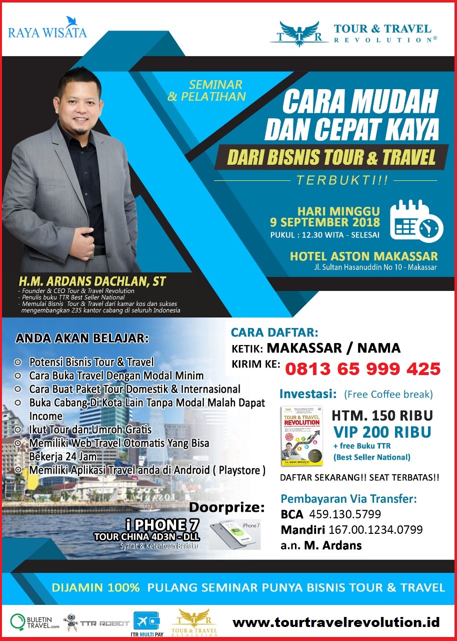 Seminar Tour Travel Revolution Makassar