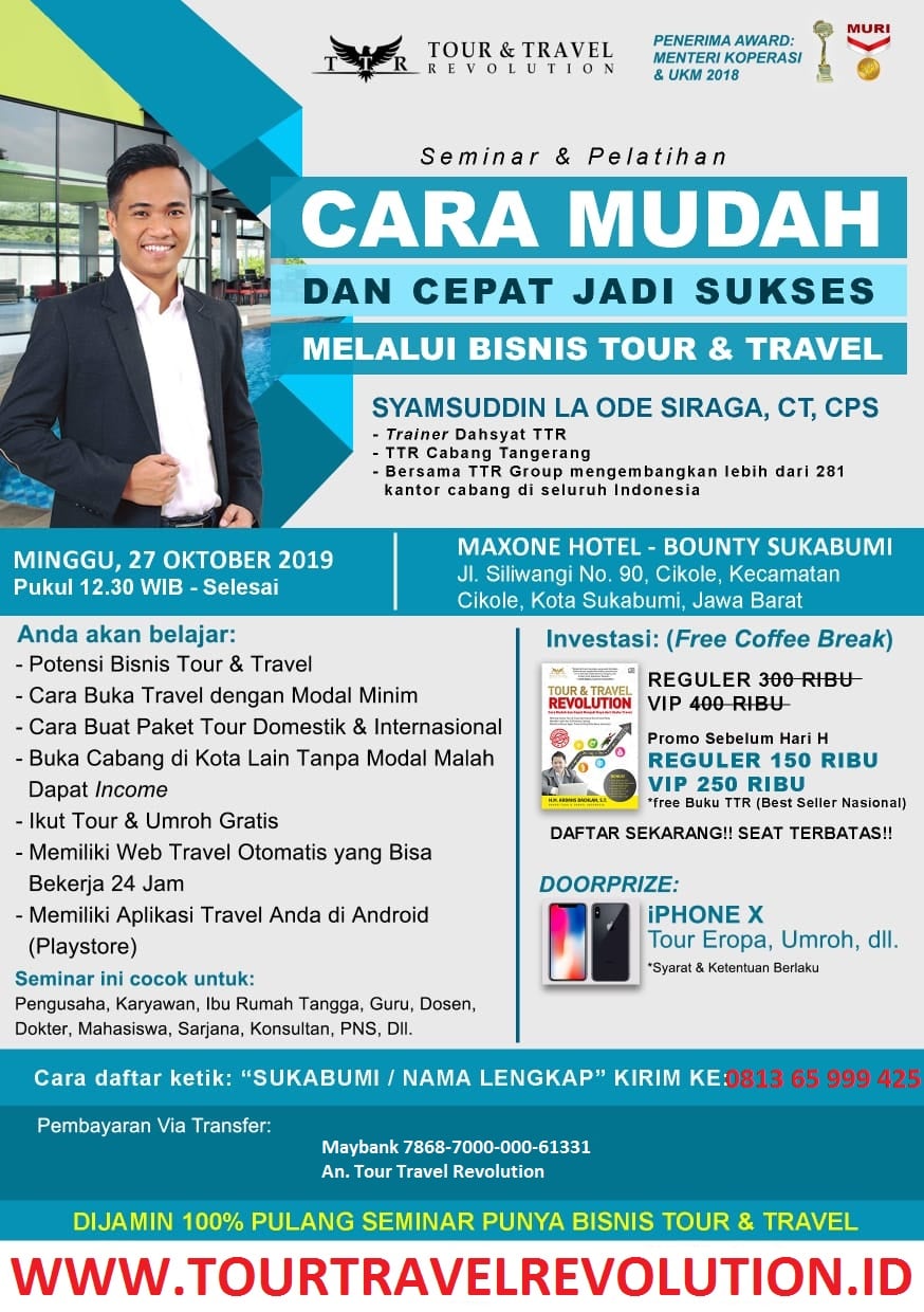 Seminar Tour Travel Revolution Sukabumi